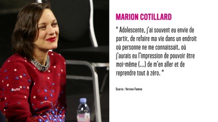 Marion Cotillard ravie de son enfance, elle remercie ses parents