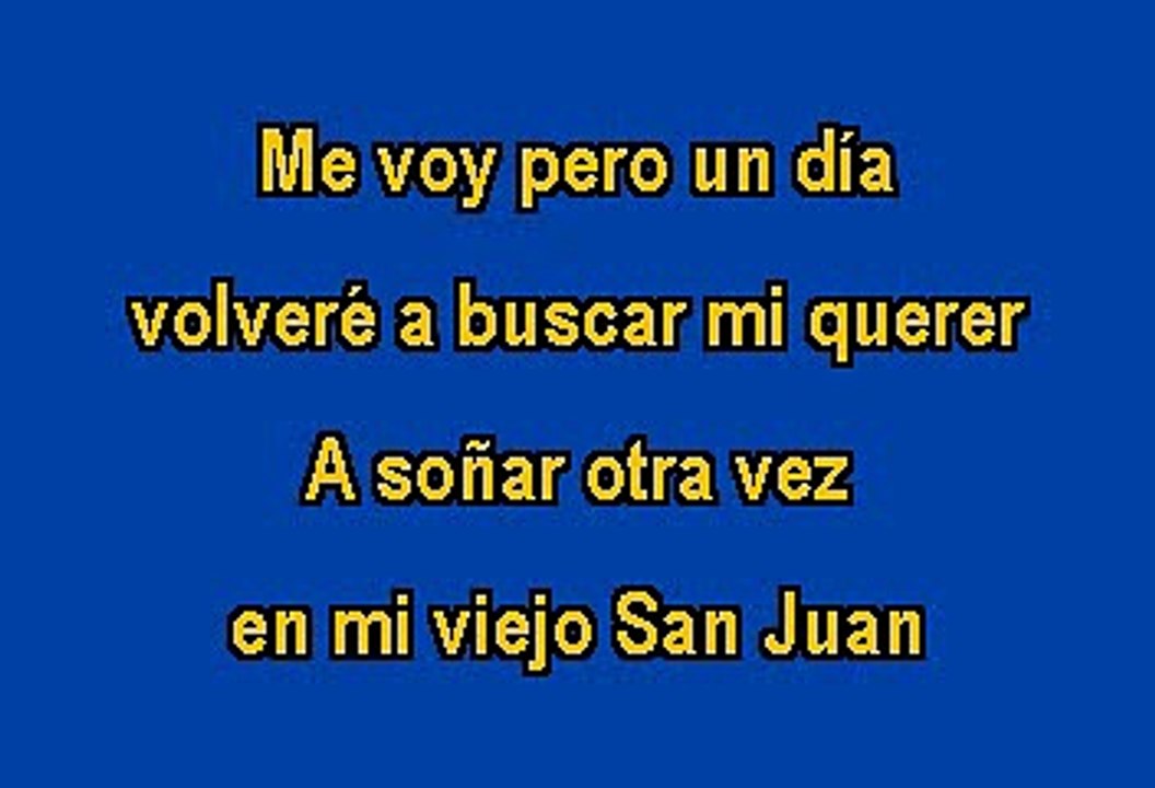 Javier Solis - En mi viejo San Juan (Karaoke)