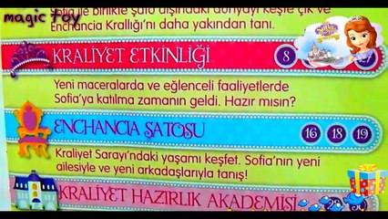 Disney Princess Sofia Çay Seti ve sofia gerçek tarak,toka, ayna seti