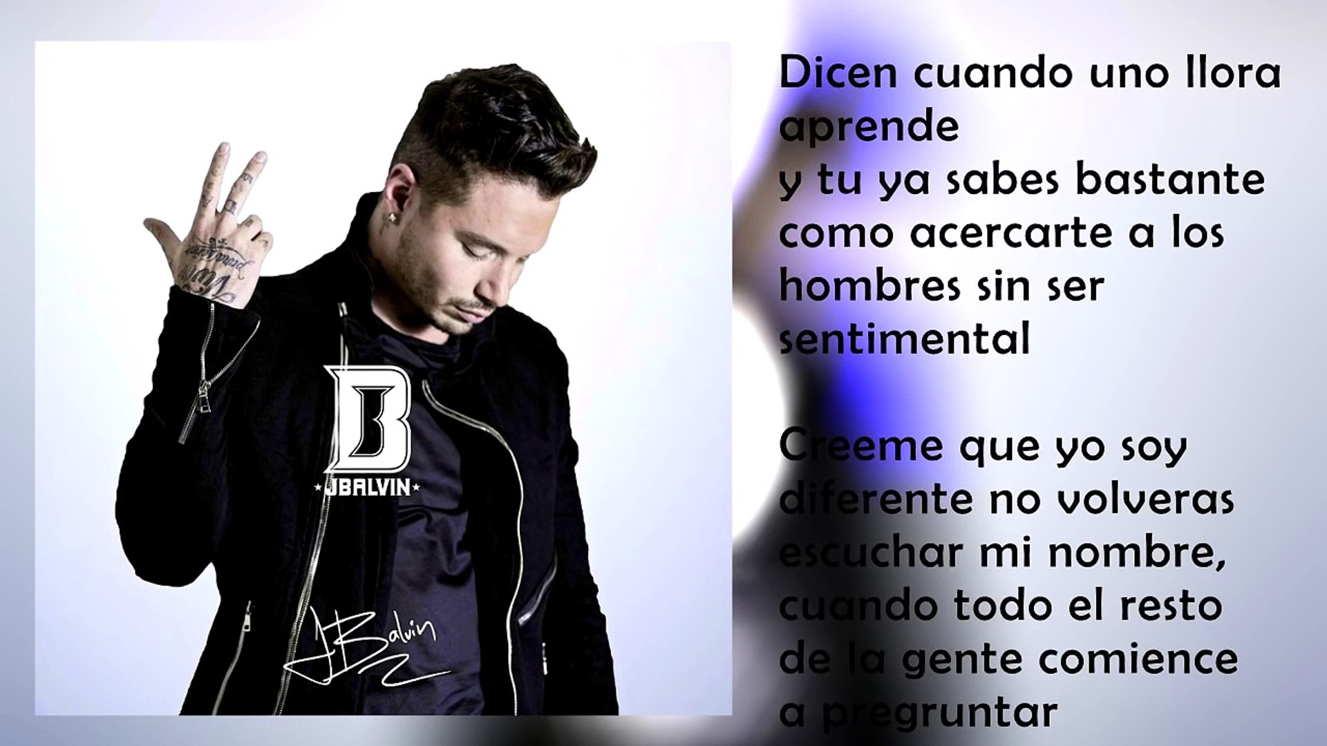 J BALVIN - PIENSAME (VIDEO LETRA)