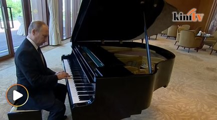Putin main piano di kediaman Presiden China