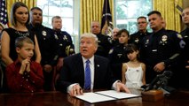 Trump signs order on preventing violence against law enforcement