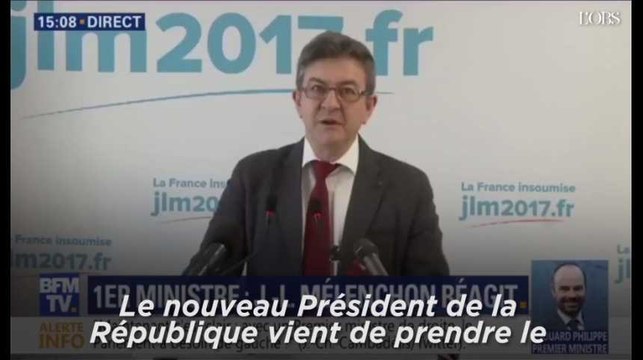 Mélenchon sur Edouard Philippe : Le droite vient d'être annexée, le vieux monde est de retour