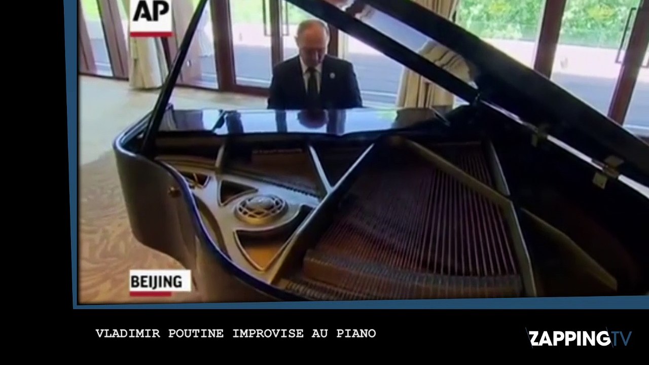 Vladimir Poutine : son étonnante pause musicale au piano (vidéo)