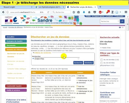 Tuto #1 Méthode nationale d'évaluation des fonctions des zones humides - Introduction au télechargement des données et projet SI