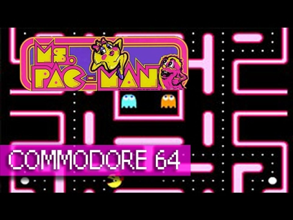 Ms. Pac-Man - Commodore 64 (1080p 50fps)