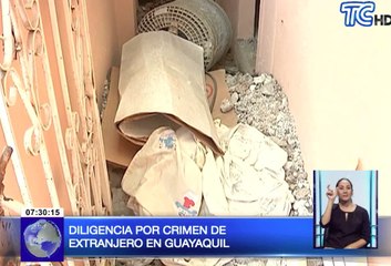 Diligencia por crimen de extranjero en Guayaquil