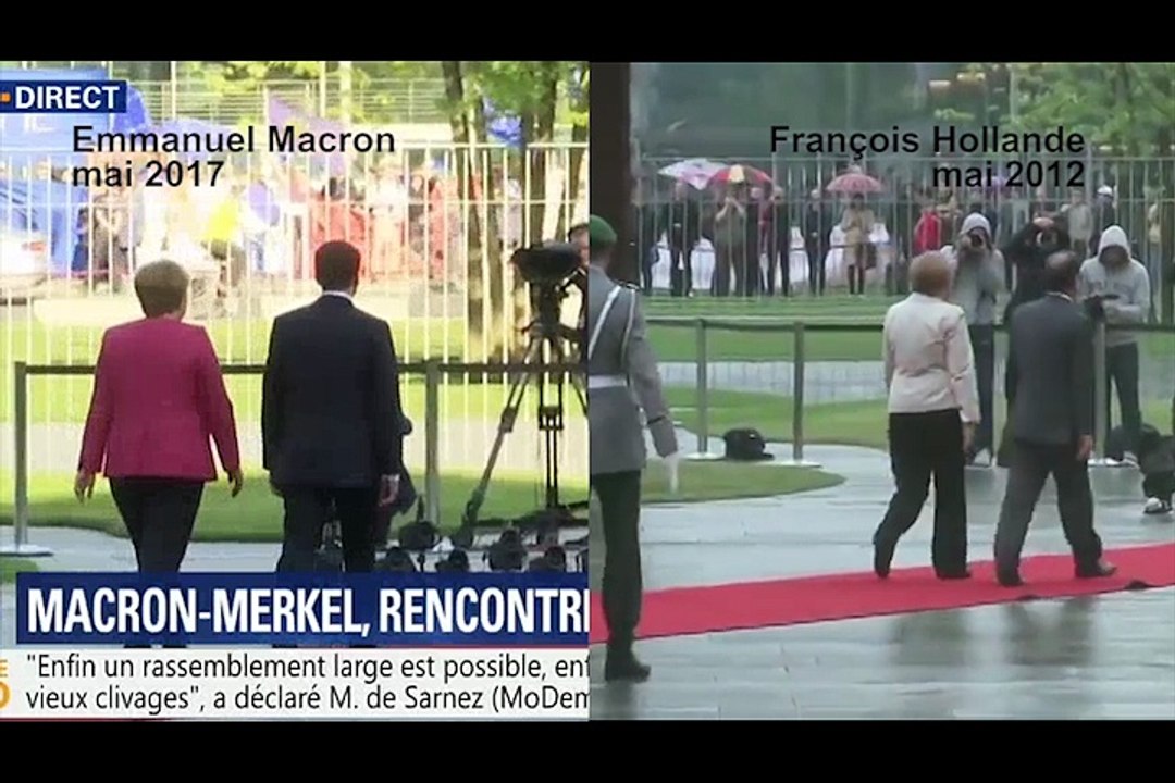 Emmanuel Macron évite le faux pas de François Hollande à Berlin