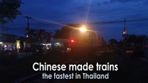 Chinese-made trains, Thai Railways, the fastest in Thailand