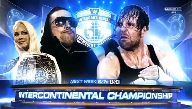 Dolph Ziggler VS Baron Corbin VS AJ Styles - WWE Championship . Smackdown LIVE 27/12/2016