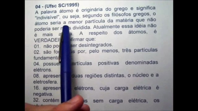 Modelos Atômicos Aula 13 ( Exercícios )