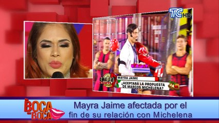 Mayra Jaime afectada por el fin de su relación con Michelena