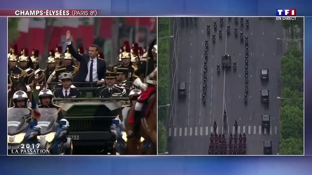 Accident évité de justesse lors de l’investiture d'Emmanuel Macron