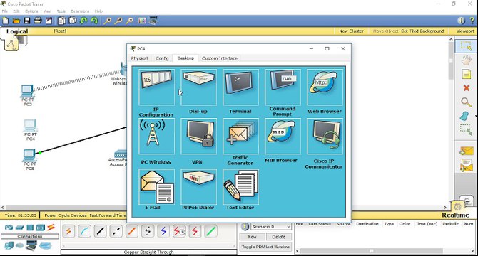 عمل شبكة لاسلكية واعداد الراوتر -Cisco Packet Tracer
