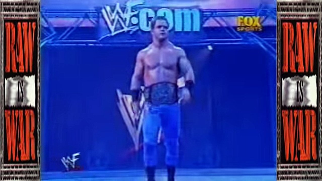 Raw is War 2001 Chris Benoit vs Kurt Angle Steel Cage Match Highlights HD - YouTube