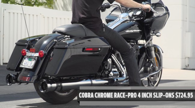 Baggers Sound-Off Milwaukee-Eight Edition: Cobra Race Pro Slip-ons