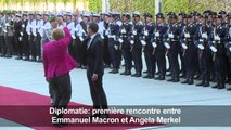 Diplomatie: 1ère rencontre entreE .Macron et A. Merkel