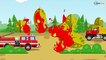Camión de bomberos - Camión infantiles - Coches para niños - Coche de policia - Dibujos animados!