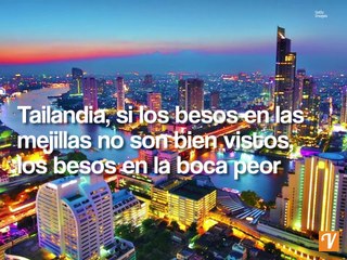 Lugares donde dar besos es prohibido