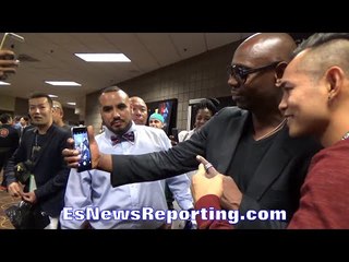 DAVE CHAPPELLE CRASHES NONITO DONAIRE INTERVIEW!! WANTS SELFIE WITH THE FILIPINO FLASH!!