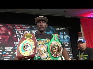 CRAWFORD: I'M NOT PACQUIAO OR MAYWEATHER!! I'M CRAWFORD "THIS IS MY LEGACY...I'M PAINTING A PICTURE"