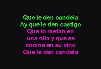 Celia Cruz - Que Le Den Candela (Karaoke)