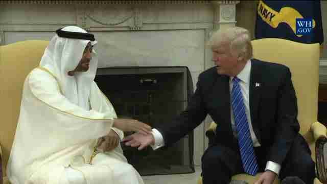 Trump recibe en Washington al príncipe heredero de Emiratos Árabes Unidos