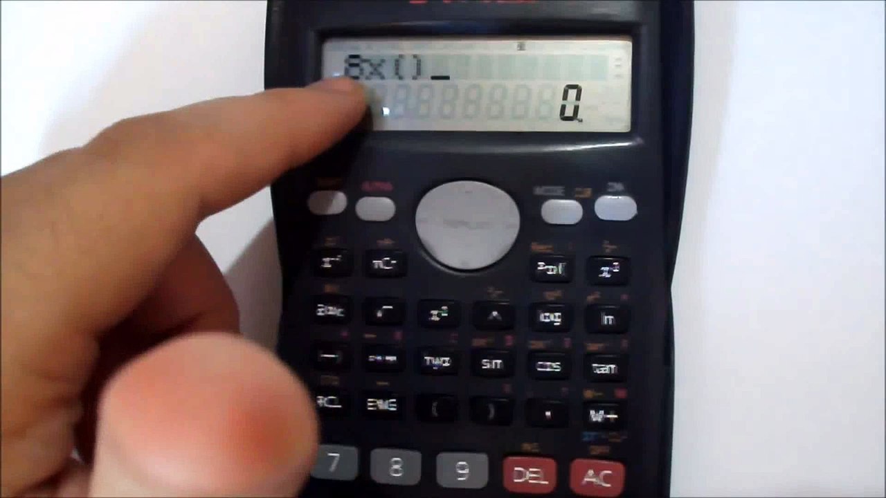 Syntax Error na Calculadora Científica