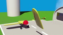 Cartoon Airport! Build 3d Sports AIRPLANE - Learn Simple Numbers