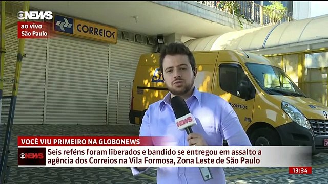 #Assalto com reféns em agência dos Correios, em São Paulo