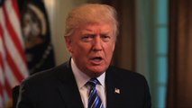 President Trump Moves Past Controversy In His Weekly Address