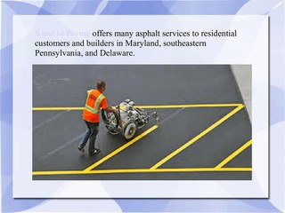 S and M Paving: Line Striping