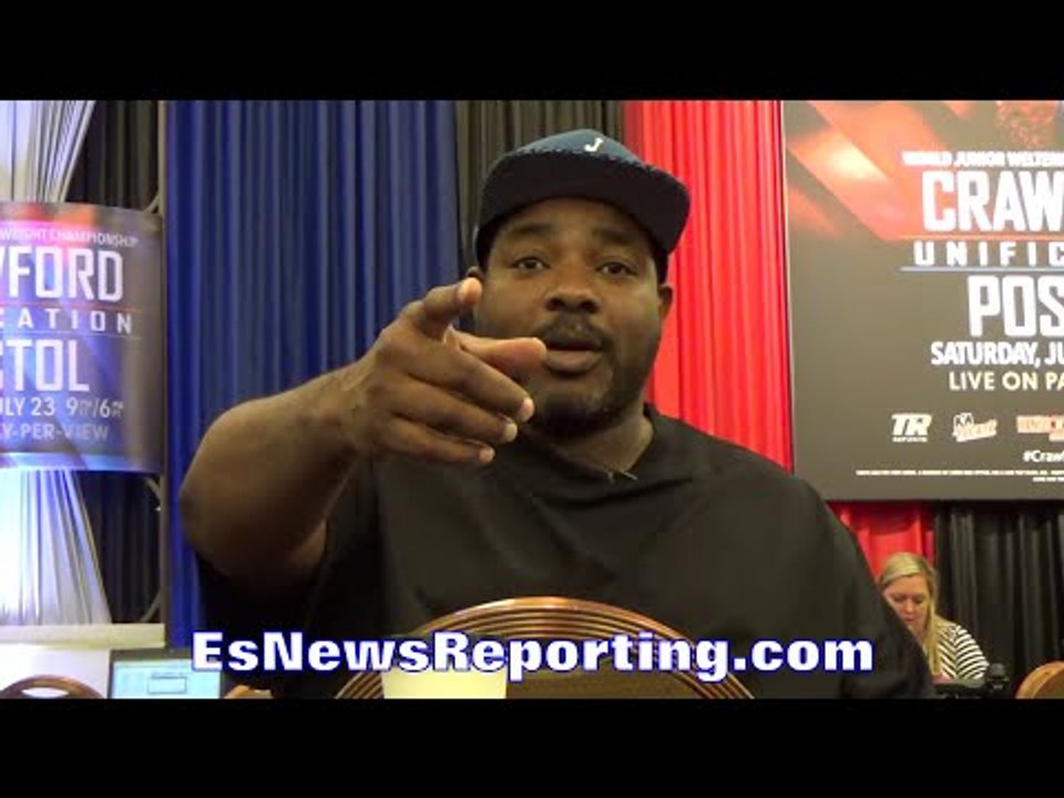 TRAINER BRIAN MCINTYRE EXPLAINS HOW HE SEES IT WHEN THEY TELL CRAWFORD HE IS THE "NEXT MAYWEATHER"