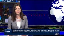i24NEWS DESK | UN security council condemns N. Korea missile test | Tuesday, May 16th 2017