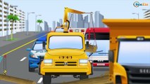 JCB Videos for kids with Truck and JCB Excavator w Crane Educational Trucks & Cars Animation Cartoon