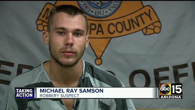 Suspect accused of convenience store robbery spree talks to ABC15