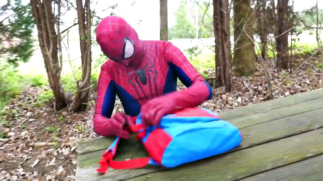 Giant T-REX Ice Skates & Plays Hockey with SPIDERMAN - DCTC Superheroes & Dinosaurs for Kids