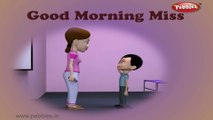 Good Morning Miss | Baby songs | 3d animated poems for kids | nursery rhyme with lyrics | Poems for kids with lyrics | Funny nursery rhymes for children | Kids poem |
