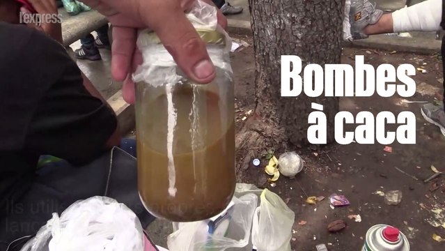 Les bombes à excréments , nouvelle arme des manifestants au Venezuela