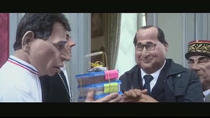 Les guignols revisitent le départ de l'Elysée de François Hollande - Regardez