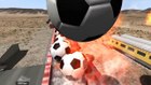 BeamNG drive - Can 20 Giant Soccer Balls stop a 200 mph Car from a Crash