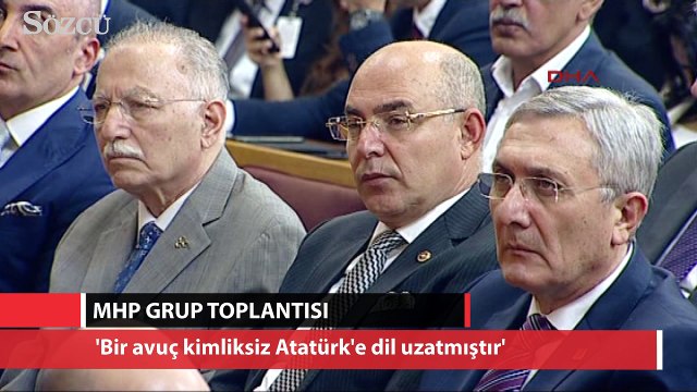 Bahçeli: Bir avuç kimliksiz Atatürk'e dil uzatmıştır