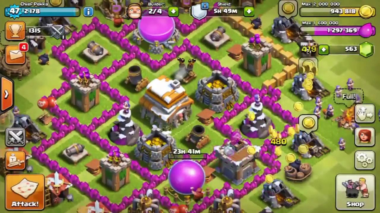Clash of Clans ⚡ Spamming Wizards ⚡ GET ALL THE LOOT!