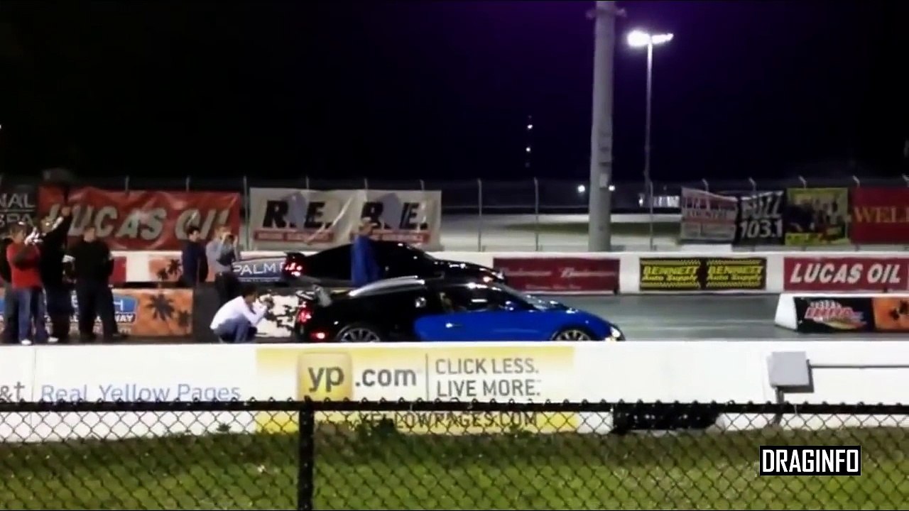 Bugatti Veyron Vs Nissan GTR R35 Drag Race