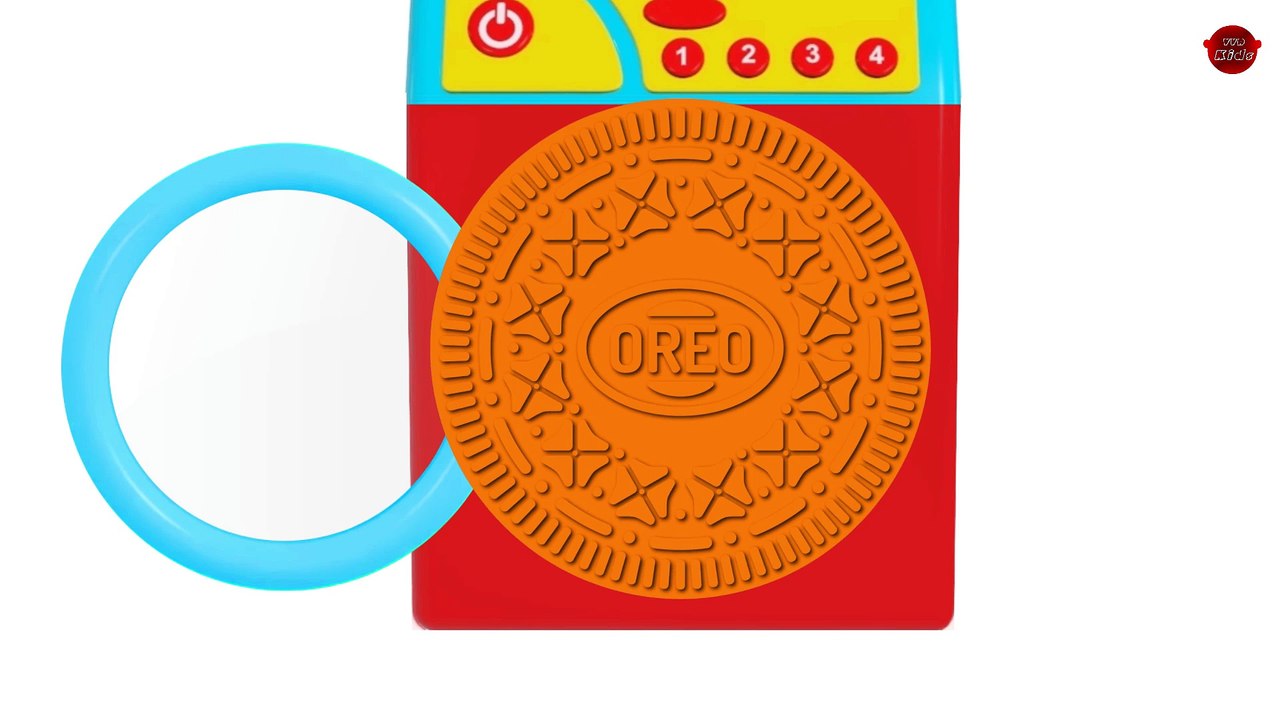 Learn Colors with Surprise Eggs Washing Machine for Children Toddlers - Colours With Cookies