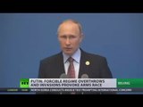 Putin: We need to stop intimidating North Korea, find peaceful solution