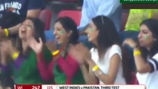 Hasan Ali funny action on Abbas’s wicket in 3rd test against west indies