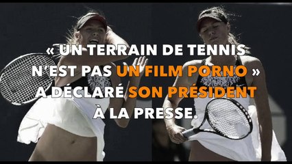 La championne Maria Sharapova joue au tennis sans sa culotte!