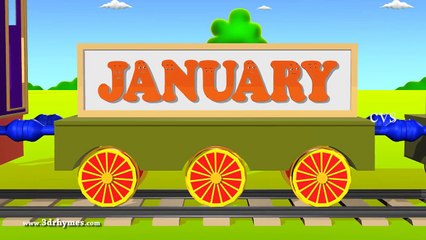 Months of the year song - 3D Animaton Preschool Nursery rhymes for children