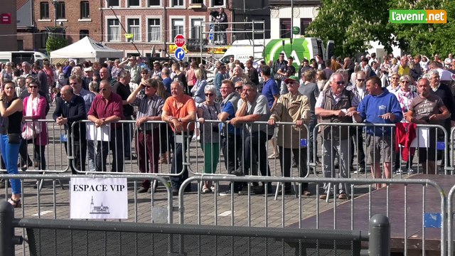 L'Avenir - Pose du nouveau clocher de la collégiale de Ciney